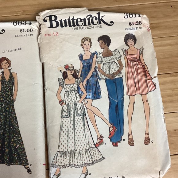 Vintage Sewing Patterns:60s & 70s size 12 - Picture 3 of 10
